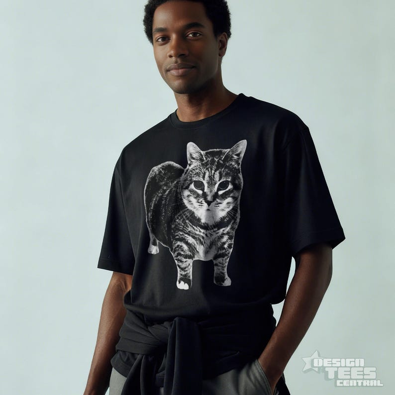 Spinning Cat Meme T-Shirt, OIIAIOIIIAI UIIAI Silly Cat Shirt, TikTok Brainrot Tee image 7