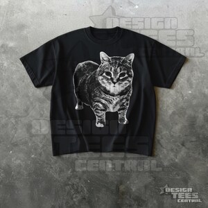 Spinning Cat Meme T-Shirt, OIIAIOIIIAI UIIAI Silly Cat Shirt, TikTok Brainrot Tee Black