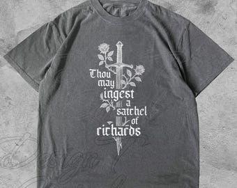 面白い中世のTシャツ：汝は摂取してもよい、ルネサンス騎士シャツ