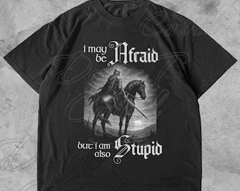 Grappig middeleeuws ridder-T-shirt: Dark Fantasy DnD Ren Faire T-shirt