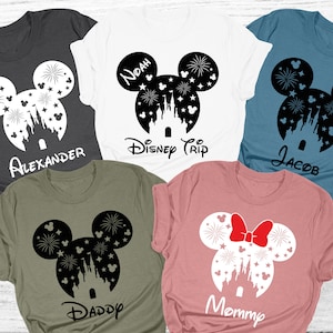 Benutzerdefinierte Disney Family Trip Shirts, passendes Disneyland Tee