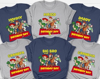 Custom Toy Story Birthday Shirt, Disney Family Trip Tee