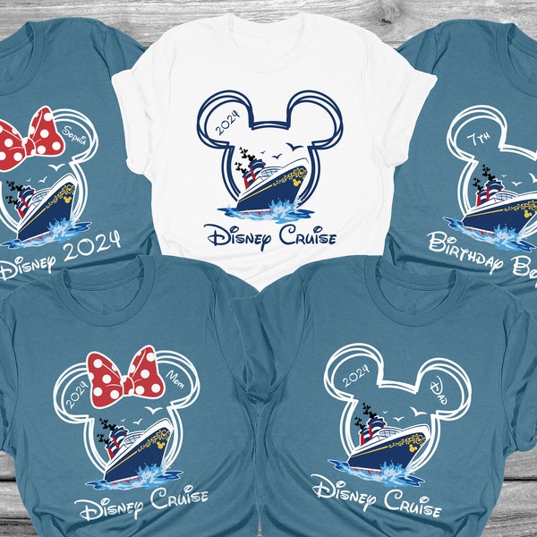 Custom Disney Cruise Family Vacation 2024 Shirt, Disney Cruise Group Shirt, Disney Shirt, Disney Pirate Shirt, Family Matching Cruise Shirt