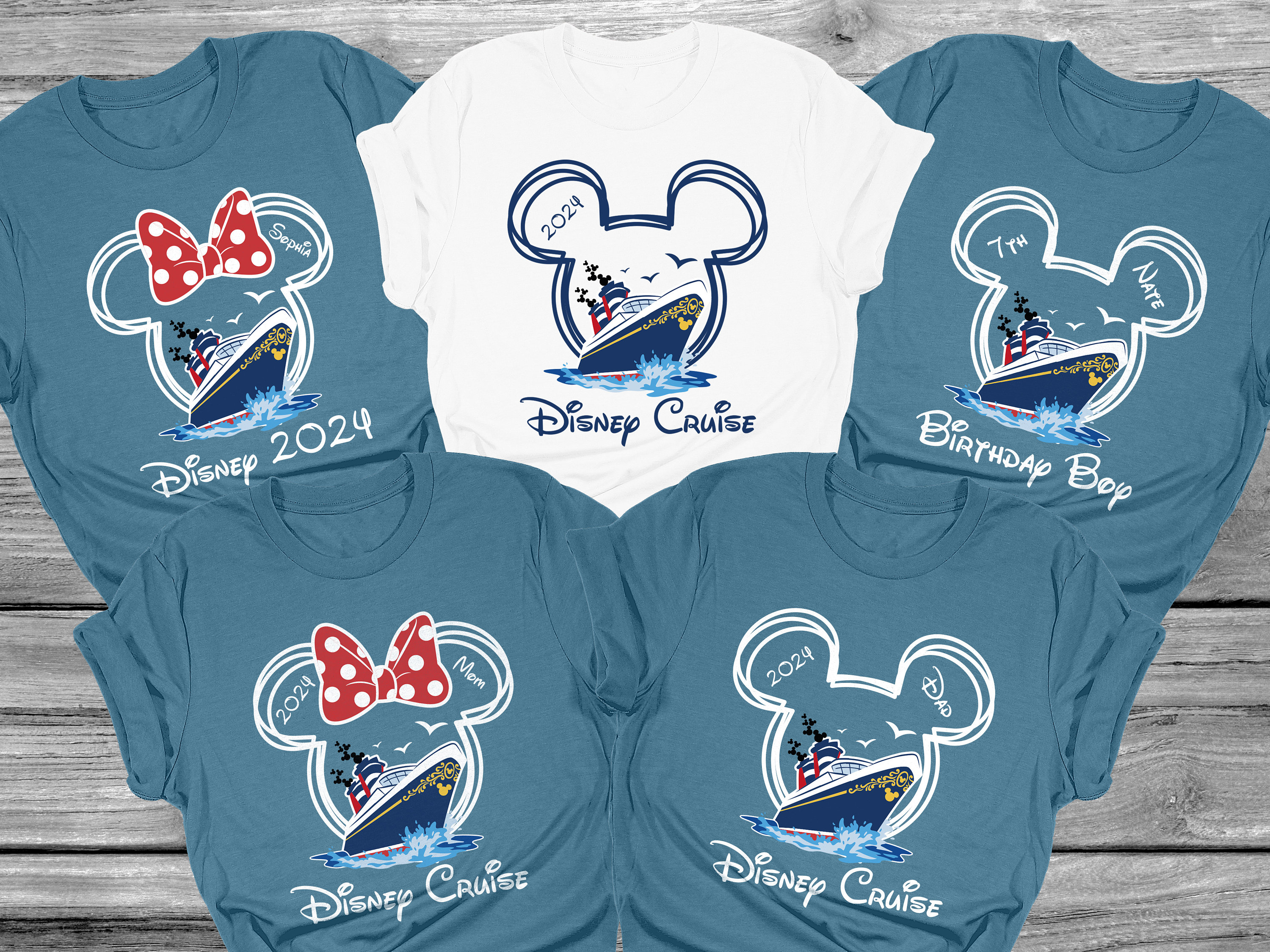 Custom Disney Cruise Family Vacation 2024 Shirt, Disney Cruise Group Shirt