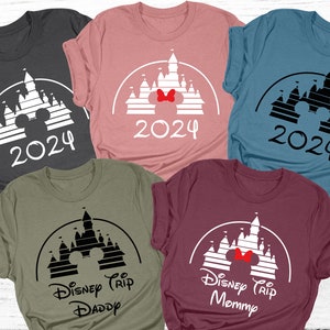 Custom Disney Trip 2024 Shirt, Personalized Disney Family Vacation Shirts, Matching Disneyworld 2024 Shirt, Disneyland Tees, Disney Birthday