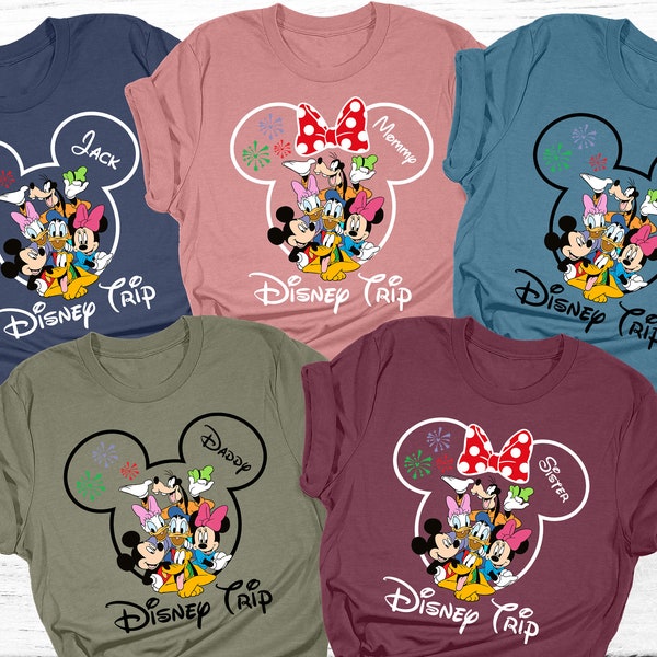 Disney Trip Shirts 2024, Disney Family Matching Shirt, Disney Vacation Shirts, Disneyland Shirts, Disney Birthday Shirts, Disneyworld Shirts