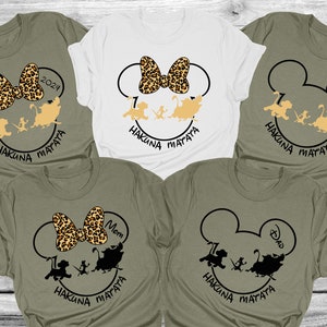 Custom Disney Hakuna Matata 2025 Shirt, Disney Shirts, Animal Kingdom Shirts, Disney Safari Shirts, Disney Vacation Family Shirt, Disneyland