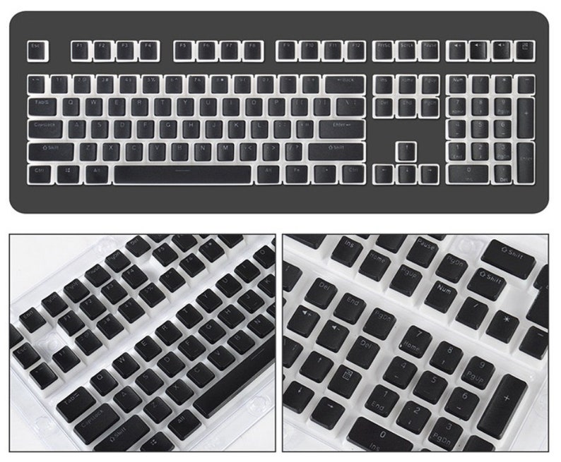 Custom Pudding Backlit Keycap Set Pudding Keycap, Shine-through Backlit ...