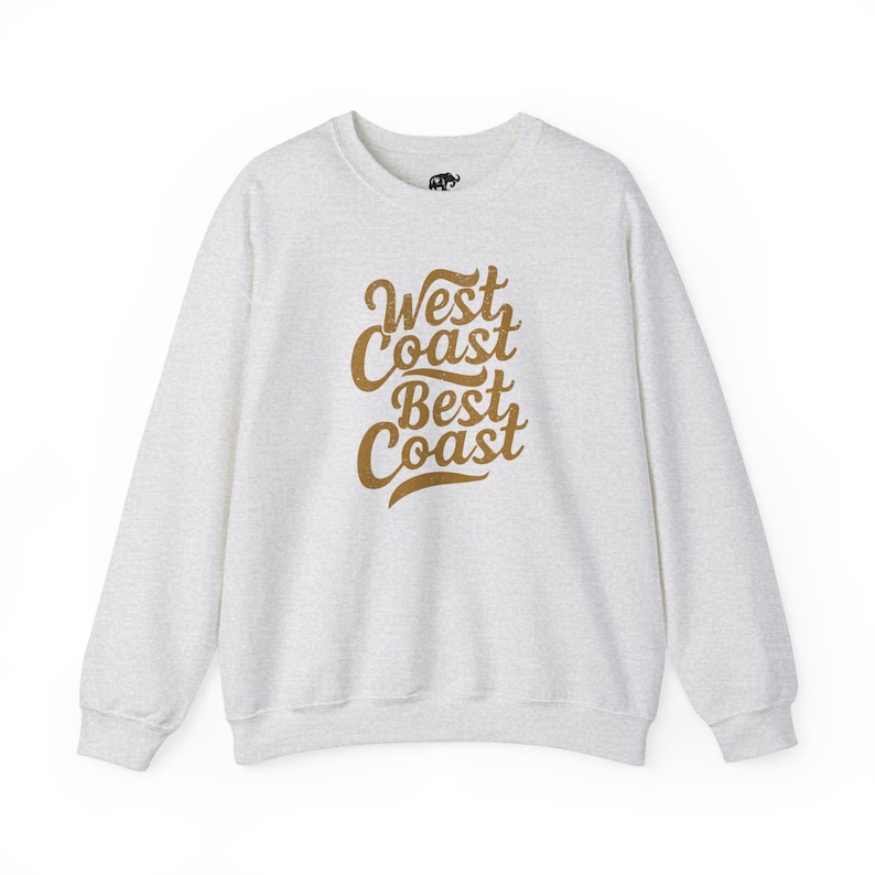 West Coast Sweatshirt West Coast Crewneck West Coast Gift College Sweatshirt West Coast Pullover California Shirt Oregon Shirt Washington image 3