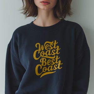 Felpa della West Coast Girocollo della West Coast Regalo della West Coast Felpa College Pullover della West Coast Camicia della California Camicia dell&#39;Oregon Washington