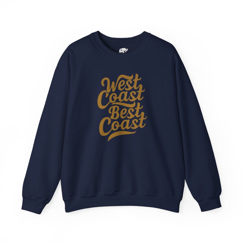 West Coast Sweatshirt West Coast Crewneck West Coast Gift College Sweatshirt West Coast Pullover California Shirt Oregon Shirt Washington image 2