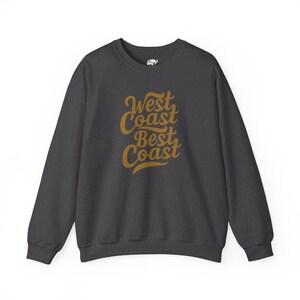 West Coast Sweatshirt West Coast Crewneck West Coast Gift College Sweatshirt West Coast Pullover California Shirt Oregon Shirt Washington image 4