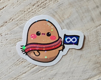 Métis Flag Potato Sticker