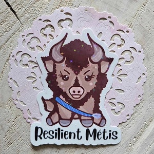Resilient Métis Bison Sticker