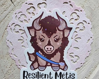 Resilient Métis Bison Sticker