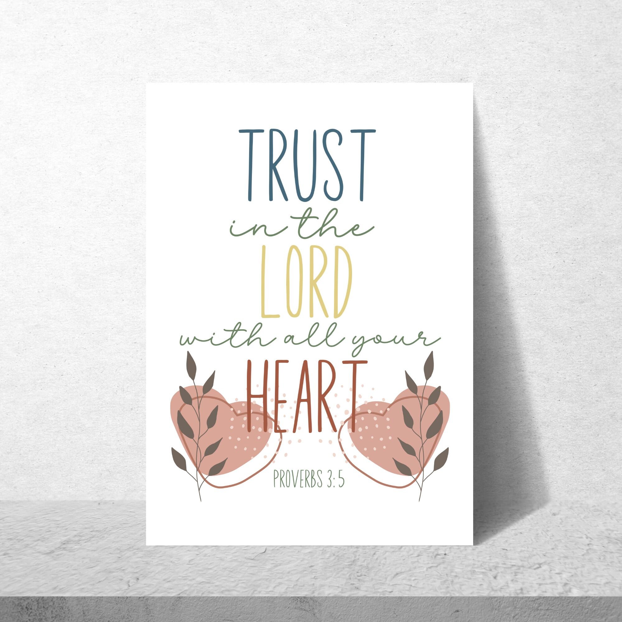 Bible Verse Printable Wall Art Bundle Kids Faith Scripture Poster ...