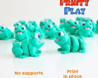 Cute Flexi Mini Frog- STL for 3d printing