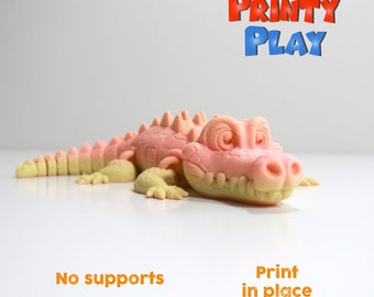 Flexi Crocodile-STL for 3D printing