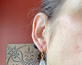 Pendientes de cornalina en forma de lágrima