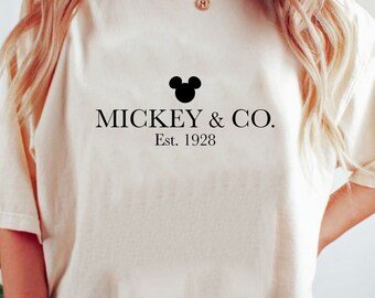 Retro Mickey & Co 1928 Shirt, Mickey And Friends Shirt, Matching Disneyland Shirt, Disneyworld Shirt, Disney Family Shirt, Disney Shirt