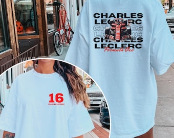 Charles Leclerc Formula One Sweatshirt, Charles Leclerc Shirt,  Leclerc F1 Shirt, F1 Shirt, Carlos Sainz, 1 Two Sides Shirt,  F1 T shirt