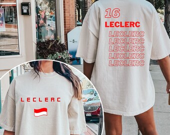 Charles Leclerc Formula One Sweatshirt, F1 Shirt, F1 Two Sides Shirt, Charles Leclerc Shirt, Charles Leclerc F1 Shirt, Charles Leclerc 16