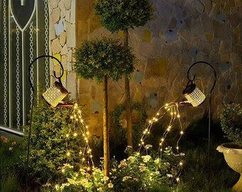 Solar Outdoor Light, Solar Powered Watering Can Hanging Kettle Lantern Light, Garden Decoration Lamp, Solar Lights Garden, Decorative Light