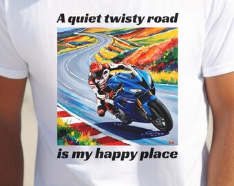 Sportbike Motorcycle Unisex Tee, Biker Shirt, Motocycle Rider T-Shirt, Motorbike Lover Gift.