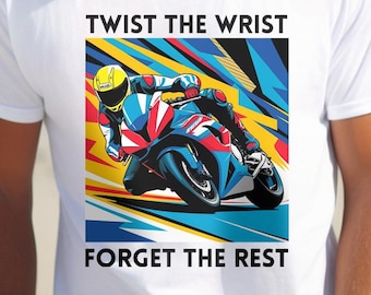 Sportbike Motorcycle T-Shirt, Biker Tee, Motorbike Racing Shirt, Motorcycle Enthusiast Gift, Unisex Graphic Tee