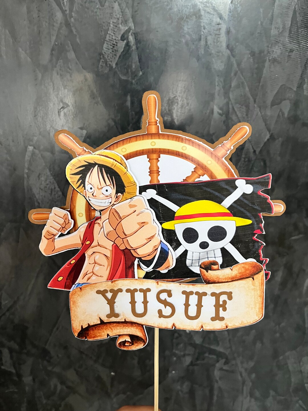 Cake Topper One Piece, Cake Decoration - Etsy