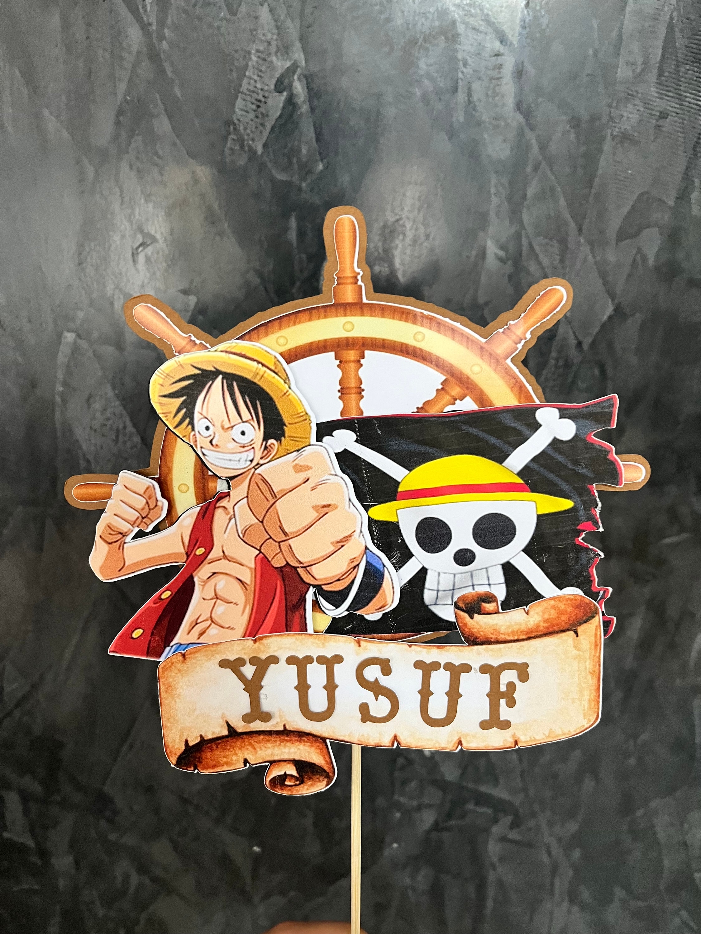 Cake Topper One Piece, Cake Decoration Etsy