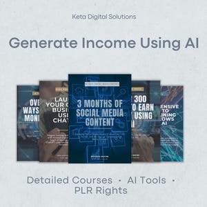 PLR - Generate Income Using AI Courses Bundle