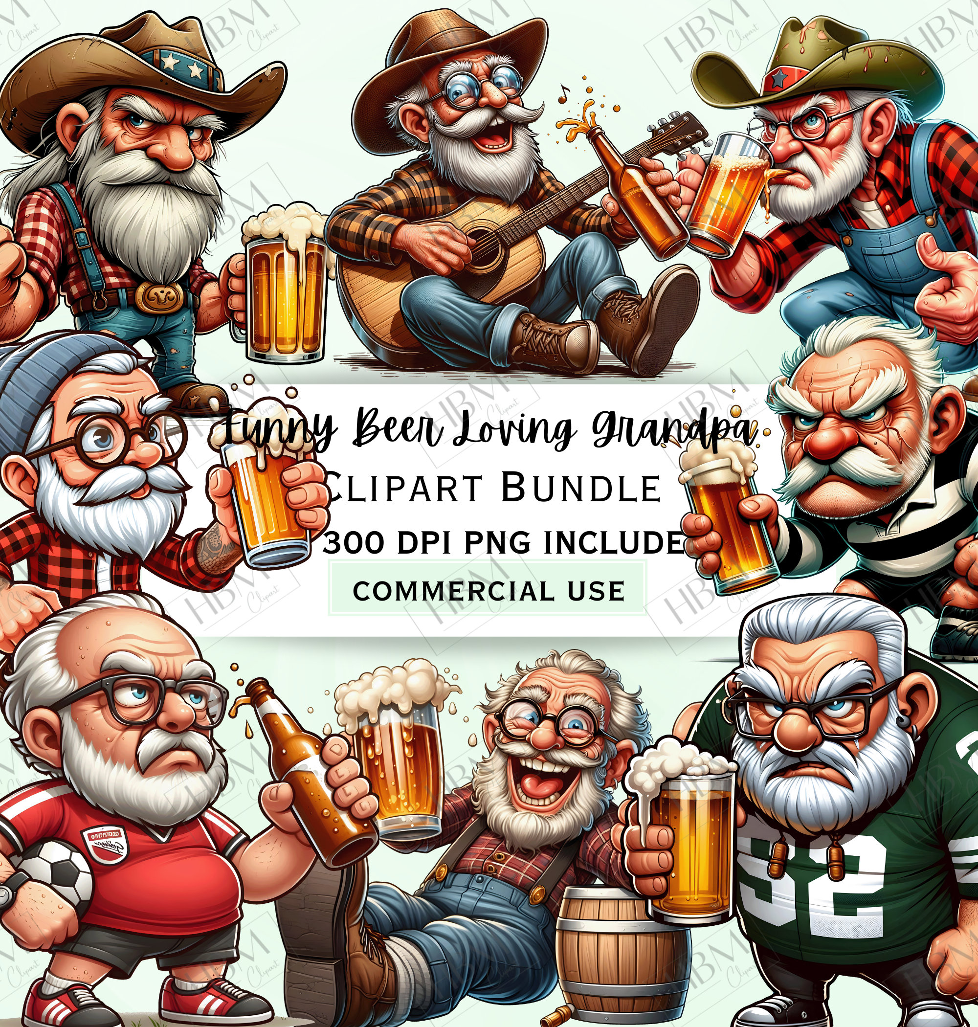 Funny Beer Loving Grandpa Clipart Bundle, Cartoon Old Man Sticker,  Whimsical Drunk Grandfather PNG for Invitations, Commercial Use - Etsy, image size:2000x2100