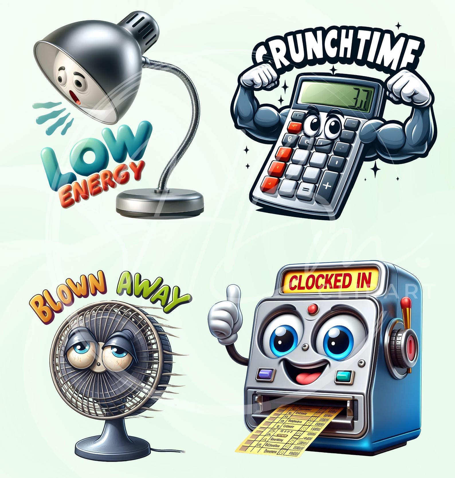 Funny Work Quotes Clipart PNG Bundle, Humorous Office Humor Stickers ...
