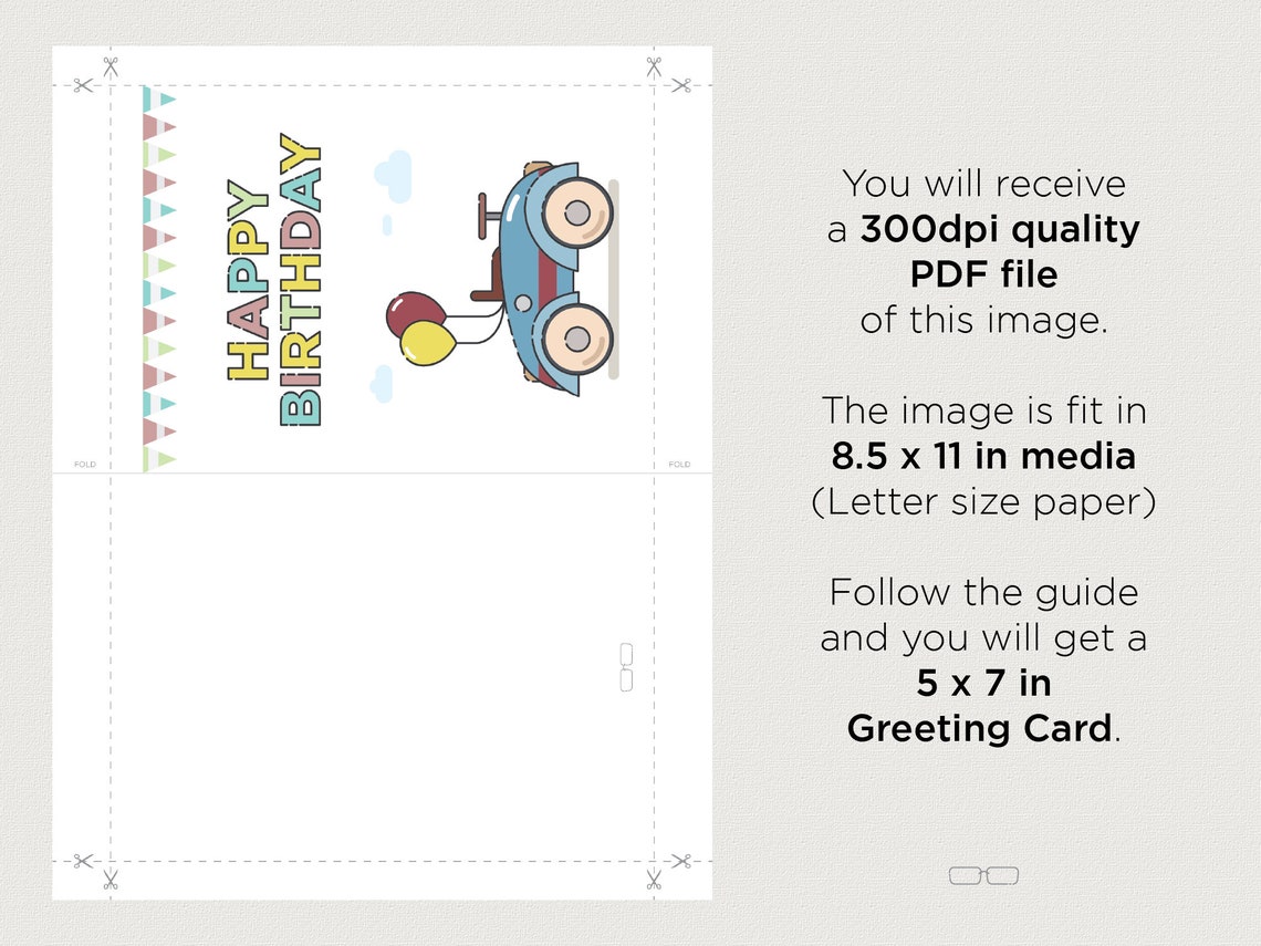 Happy Birthday Card - Birthday Boy - Digital Download - Printable Happy ...