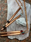 Handmade custom dowsing rods for spirit communication with crystal and metaphysical properties.Dowsing for finding buried treasure & water