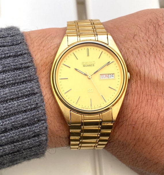 Seiko day date gold new arrivals
