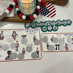Talk Nerdy To Me Saving Scratch-Off Challenge for A5 and A6 Budget Binder, Digital Download