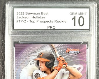 Jackson Holliday Bowman Best #TP-2 Novato Promesa Destacada - Gem Mint 10