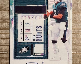 Facsímil de autógrafos de Jalen Hurts para novatos de 2020 (RP) - Philadelphia Eagles