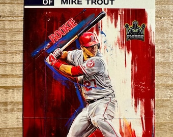 Mike Trout 2011 Los Angeles Angels Limited Edition Abstract Fierce Rookie Card