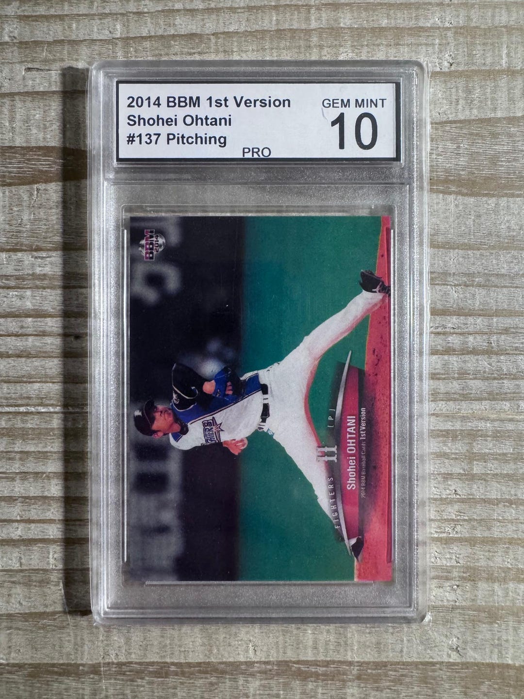 【PSA9】2014 BBH 大谷翔平 #011 APPEND1 FOIL Shohei Ohtani 2014 BBM 1st Version Nippon-ham Fighters Japanese