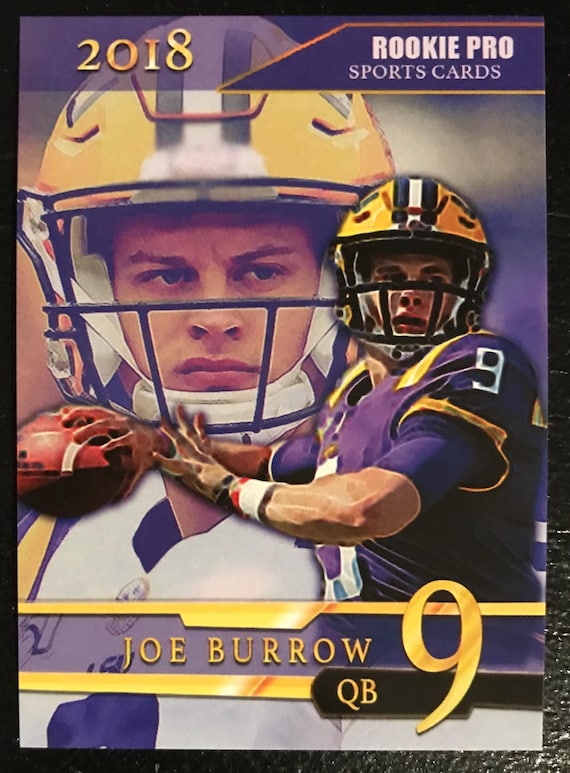 Joe Burrow 2018 Rookie Pro Rookie Card LSU College Card