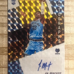 Ja Morant 2019 Rookie Autograph Facsimile Prism Style RP Basketball Card - Memphis Grizzlies