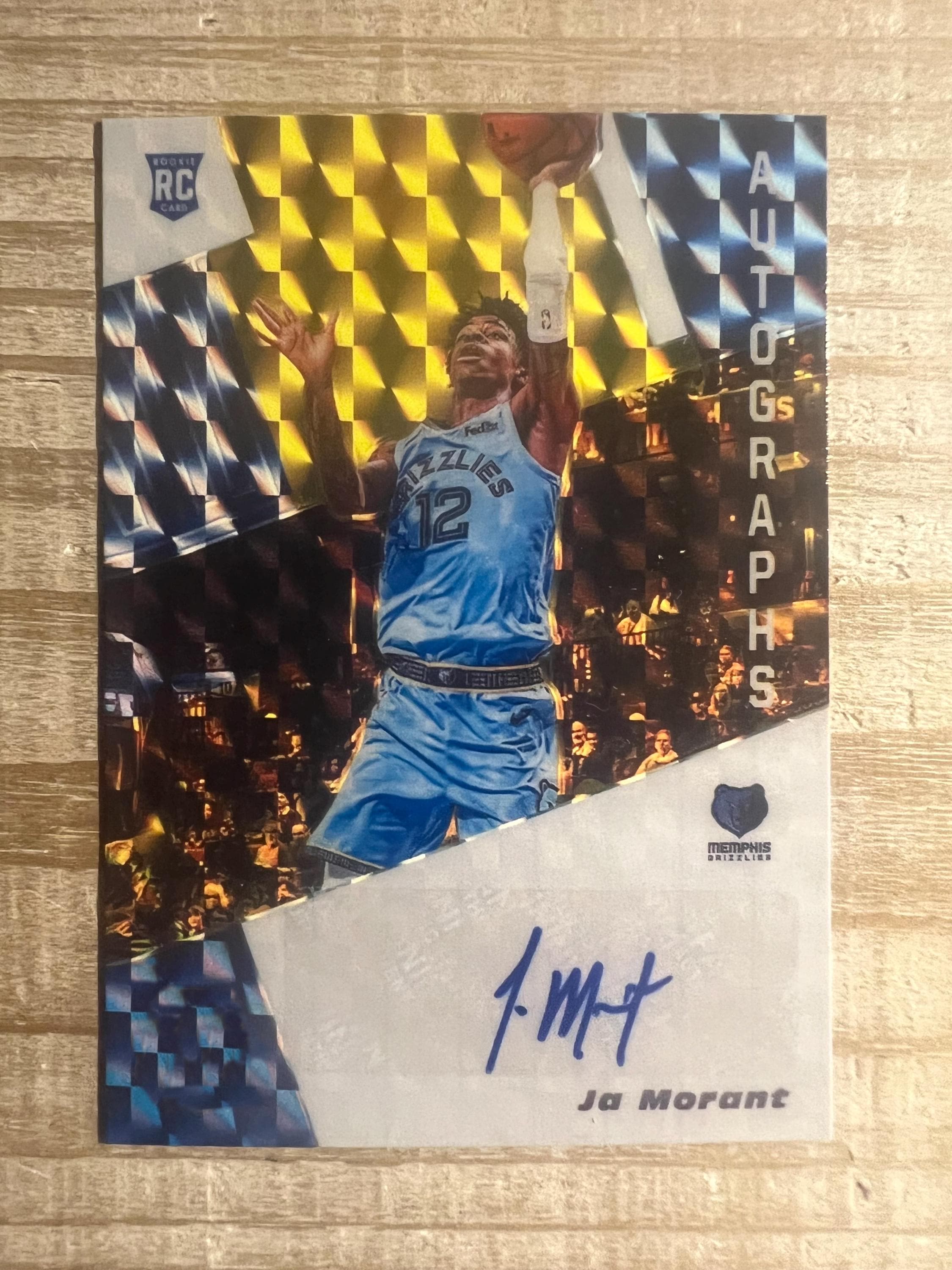 Ja Morant 2019 Rookie Autograph Facsimile Prism Style RP