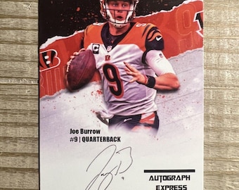 Joe Burrow 2020 Autograph Express Auto Facsimile Rookie Card - Cincinnati Bengals