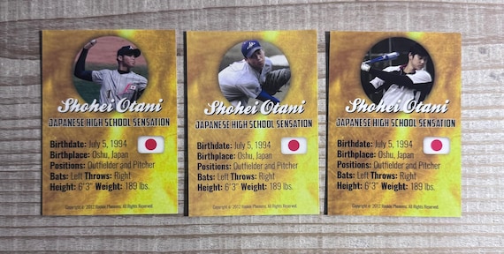 Shohei Ohtani 2012 Japanese High School Sensation Rookie Phenoms