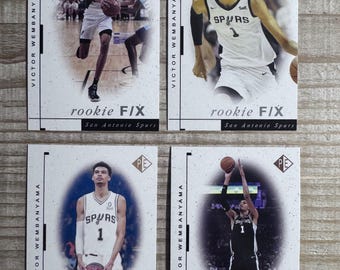 Victor Wembanyama lot of 4 2023 Prospector's Edge Rookie F/X Rookie Cards - San Antonio Spurs