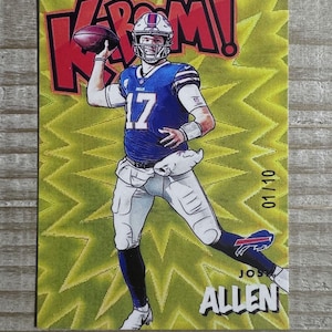 Josh Allen 2021 Kaboom RP-voetbalkaart Buffalo Bills
