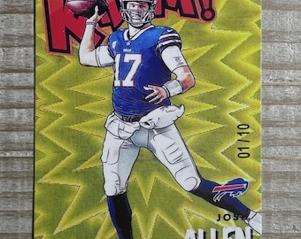 Josh Allen 2021 Kaboom RP Football Card Buffalo Bills